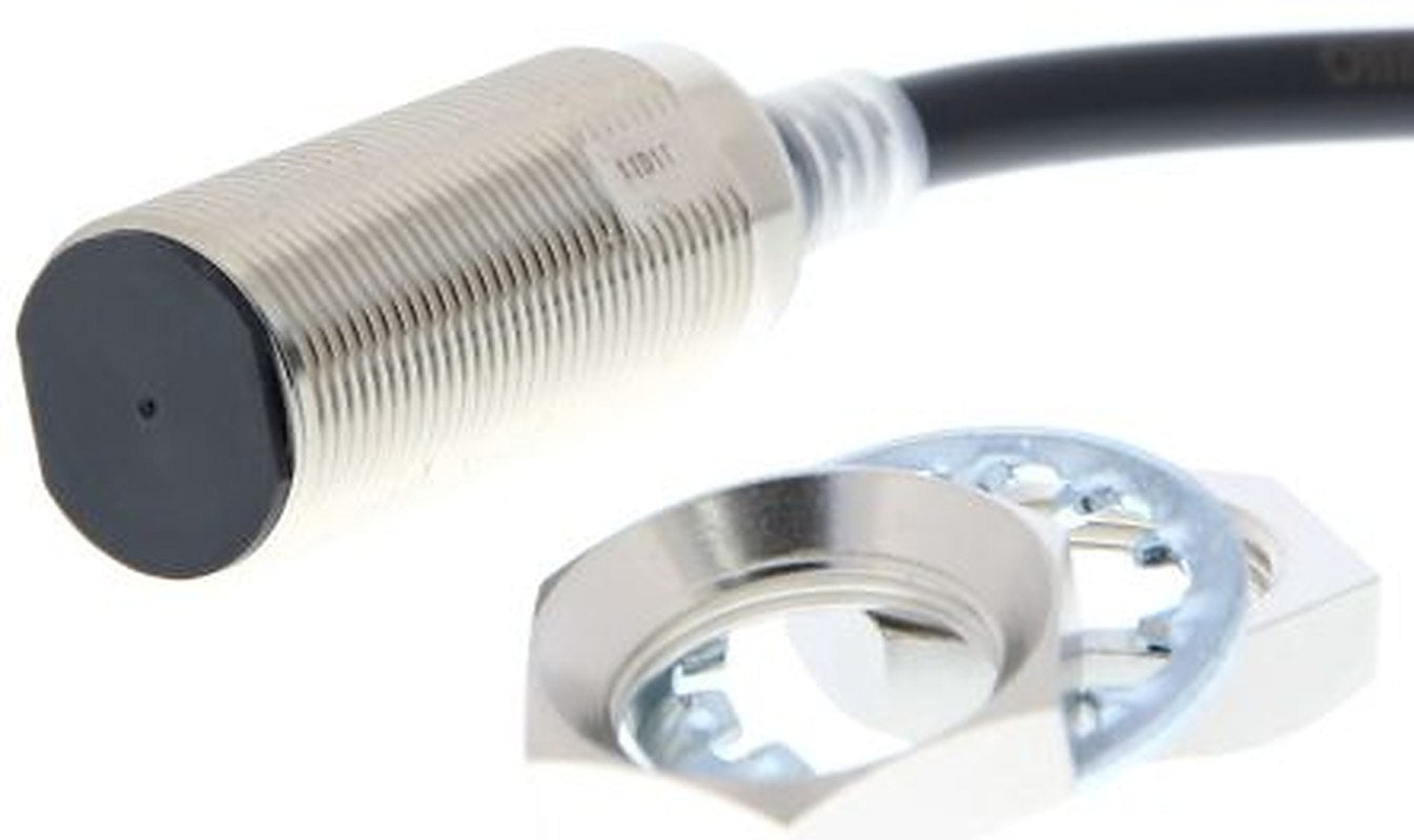 Omron E2E-X11D118-T 5M Threaded Barrel Inductive Proximity Sensor, M18 2-Wire E2E 30V 11 mm 30 V dc 100mA, 3 mA