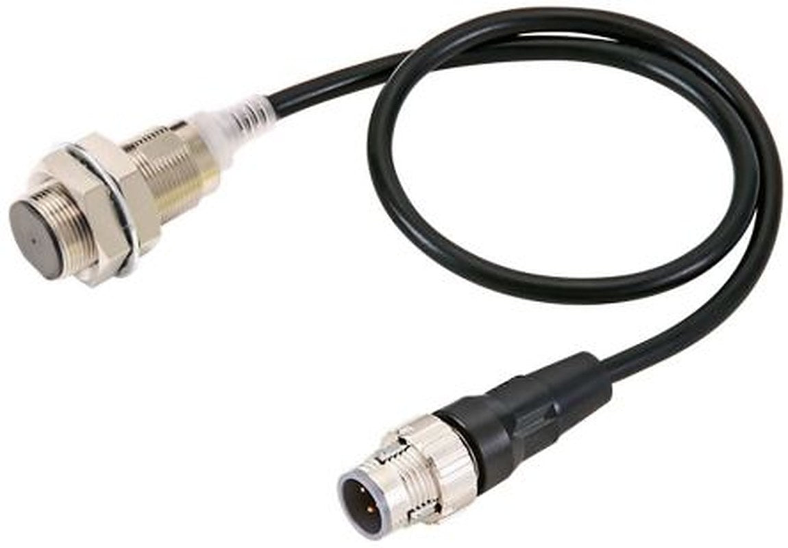 Omron E2E-X12B1T18-M1TJ 0.3M Threaded Barrel Inductive Proximity Sensor, M18 PNP E2E 30V 12 mm 30 V dc 100mA