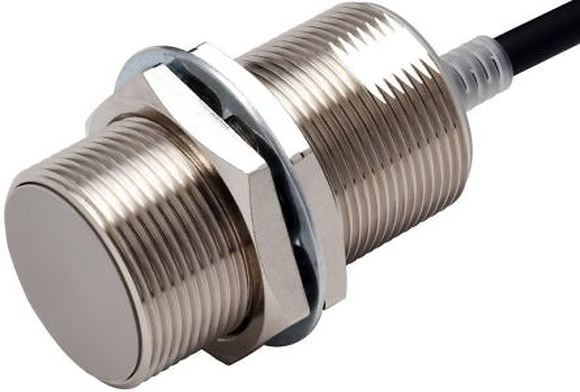 Omron E2E-X15B3DL30 2M Threaded Barrel Inductive Proximity Sensor, M30 IO-Link E2E 30V dc 15 mm 30 V dc 100mA, 3 mA