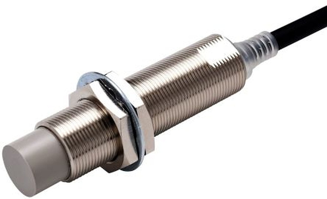 Omron E2E-X16MB2L18 2M Threaded Barrel Inductive Proximity Sensor, M18 PNP E2E 30V dc 16 mm 30 V dc 200mA
