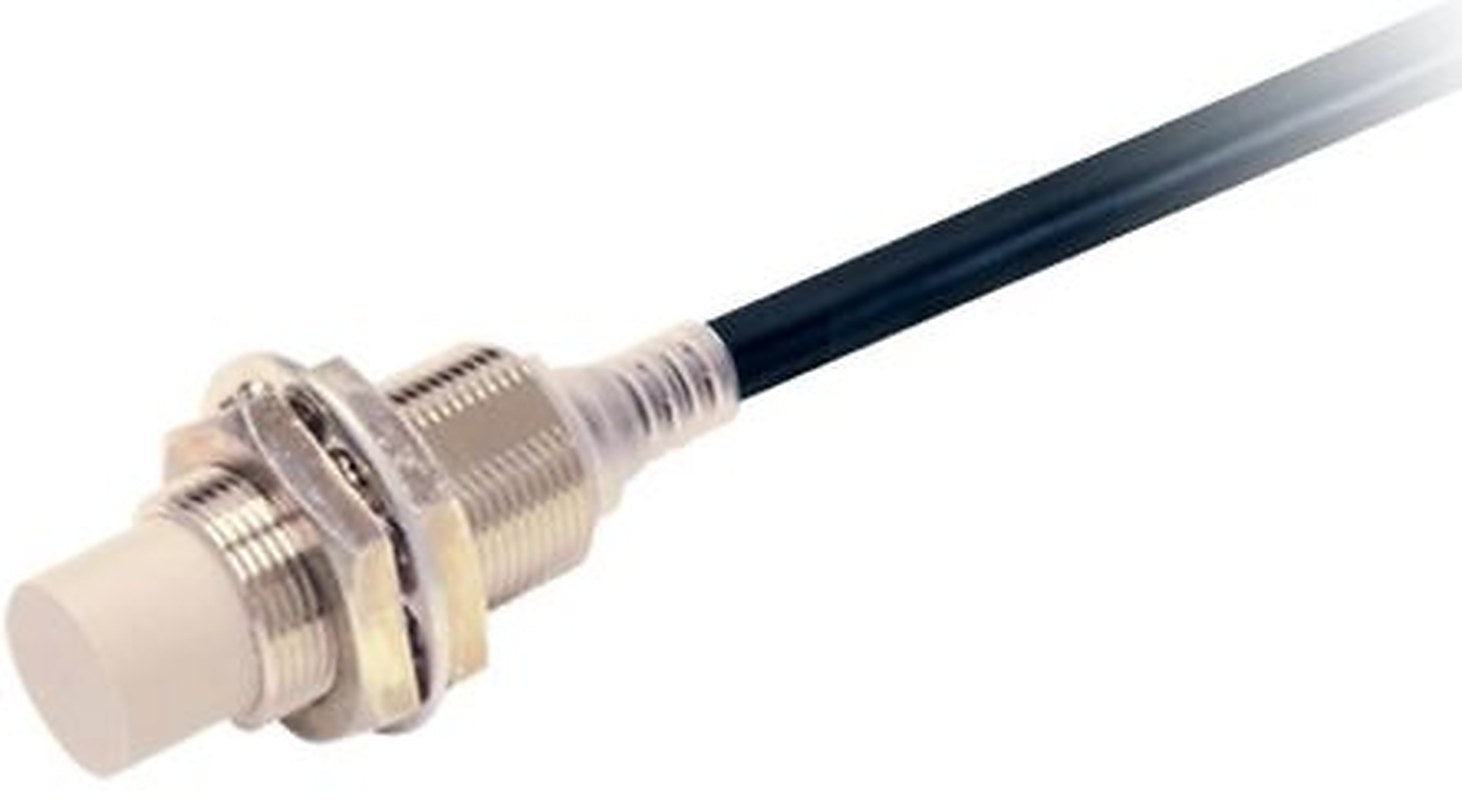 Omron E2E-X16MC118 2M Threaded Barrel Inductive Proximity Sensor, M18 NPN E2E 30V dc 16 mm 30 V dc 50mA