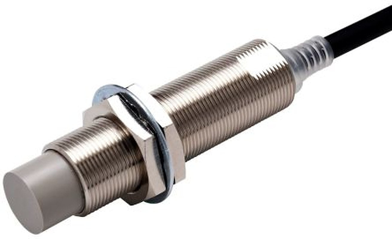 Omron E2E-X16MC1L18 2M Threaded Barrel Inductive Proximity Sensor, M18 NPN E2E 30V dc 16 mm 30 V dc 200mA