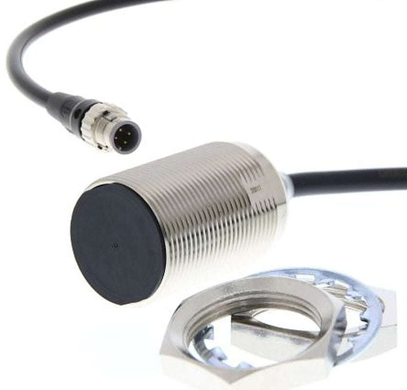 Omron E2E-X20D130-M1TGJ-T 0.3M Threaded Barrel Inductive Proximity Sensor, M30 2-Wire E2E 30V 20 mm 30 V dc 100mA, 3 mA