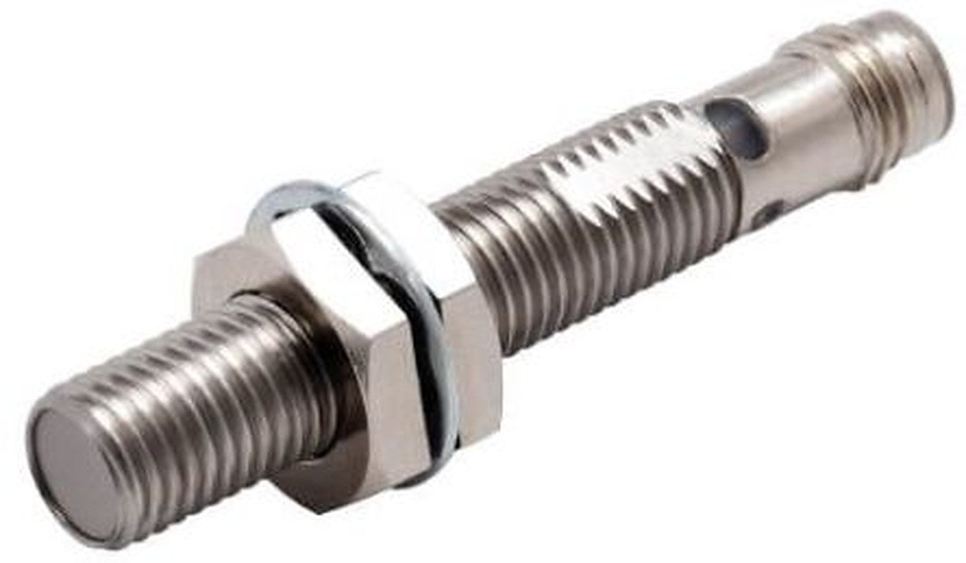 Omron E2E-X2C1L8-M5 Threaded Barrel Inductive Proximity Sensor, M8 NPN E2E 30V dc 2 mm 30 V dc 200mA