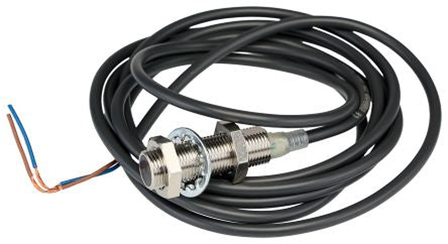 Omron E2E-X2Y2 2M Threaded Barrel Inductive Proximity Sensor, M12 2-Wire E2E 240V ac 2 mm 200mA
