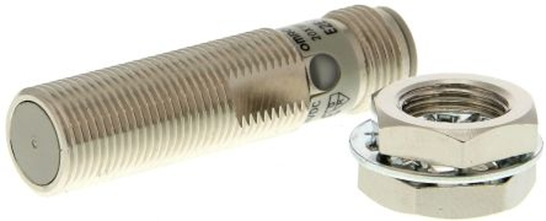 Omron E2E-X3D2-M1G Threaded Barrel Inductive Proximity Sensor, M12 E2E 24V dc 3 mm 30 V dc 100mA