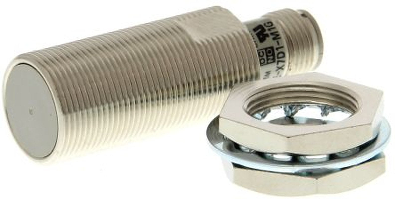 Omron E2E-X7D2-M1G Threaded Barrel Inductive Proximity Sensor, M18 2-Wire E2EW 30V 7 mm 30 V dc 100mA