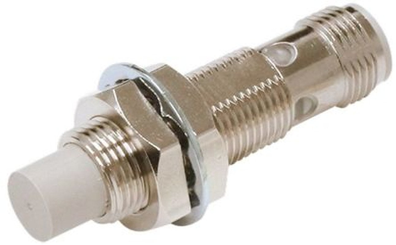 Omron E2E-X8MC312-M1 Threaded Barrel Inductive Proximity Sensor, M12 NPN E2E 30V dc 8 mm 30 V dc 100mA