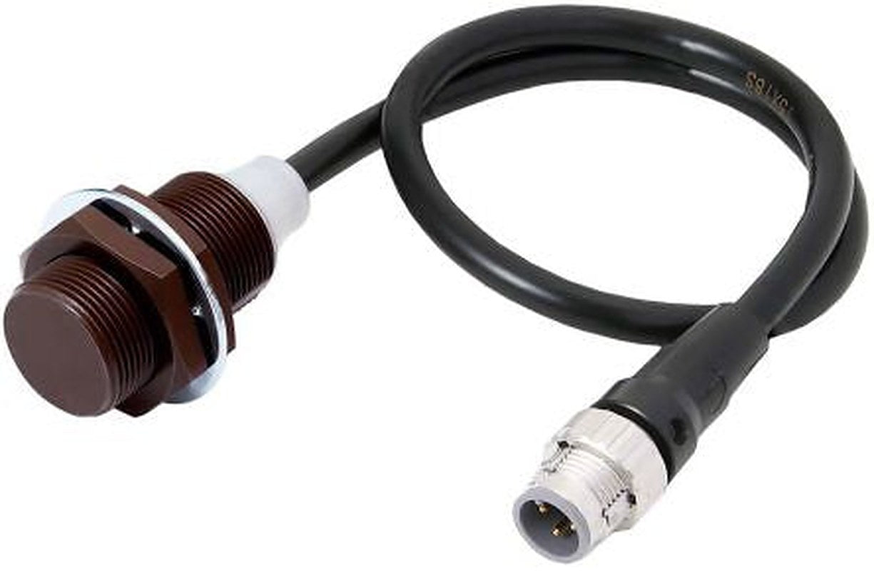 Omron E2EW-QX12B3T18-M1TJ 0.3M Threaded Barrel Inductive Proximity Sensor, M18 x 1 PNP E2EW 30V 12 mm 30 V dc 200mA