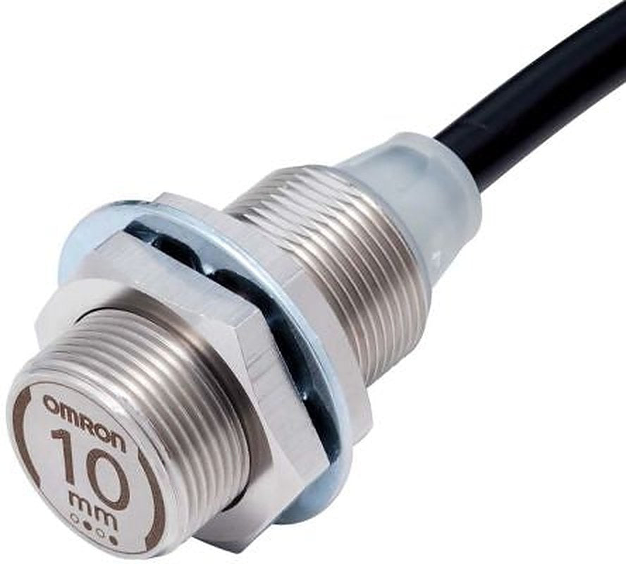 Omron E2EW-X10B1T18 2M Threaded Barrel Inductive Proximity Sensor, M18 x 1 PNP E2EW 30V 10 mm 30 V dc 200mA