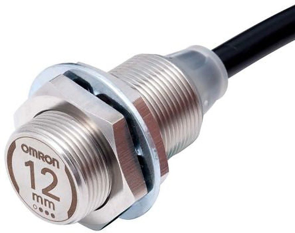 Omron E2EW-X12B3T18 2M Threaded Barrel Inductive Proximity Sensor, M18 x 1 PNP E2EW 30V 12 mm 30 V dc 200mA