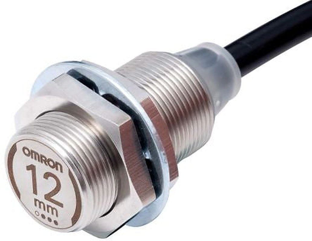 Omron E2EW-X12C218 2M Threaded Barrel Inductive Proximity Sensor, M18 x 1 NPN E2EW 30V 12 mm 30 V dc 30mA
