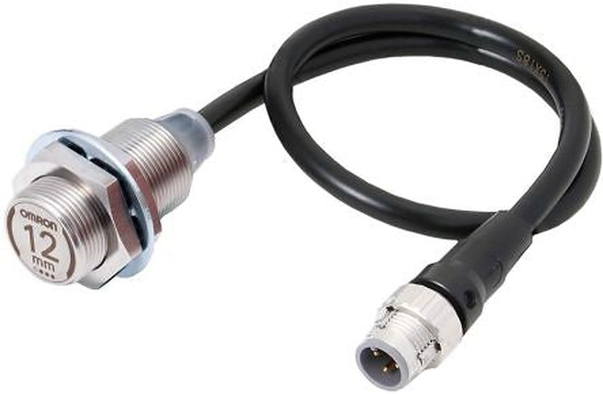 Omron E2EW-X12C218-M1TJ 0.3M Threaded Barrel Inductive Proximity Sensor, M18 x 1 NPN E2EW 30V 12 mm 30 V dc 30mA