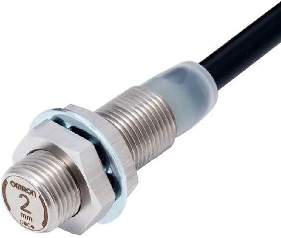 Omron E2EW-X5B318 2M Threaded Barrel Inductive Proximity Sensor, M18 x 1 PNP E2EW 30V 5 mm 30 V dc 200mA