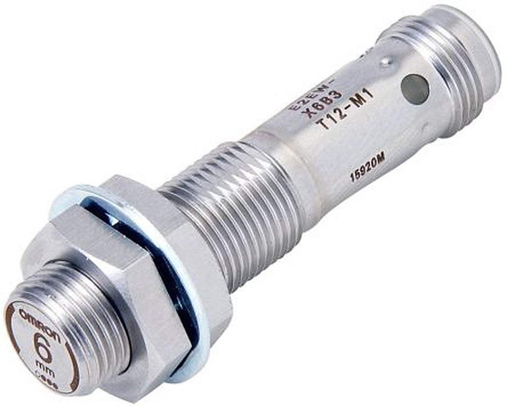 Omron E2EW-X6C112-M1 Threaded Barrel Inductive Proximity Sensor, M12 NPN E2EW 30V dc 6 mm 30 V dc 200mA