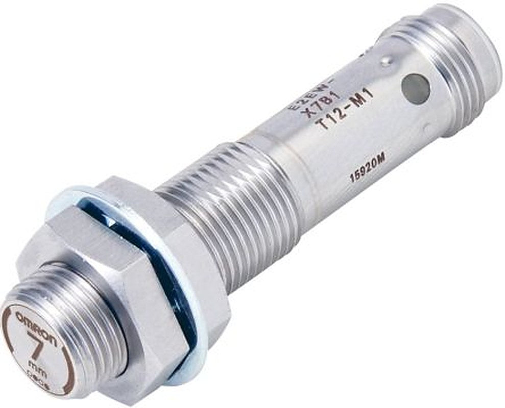 Omron E2EW-X7B212-M1 Threaded Barrel Inductive Proximity Sensor, M12 PNP E2EW 30V dc 7 mm 30 V dc 200mA