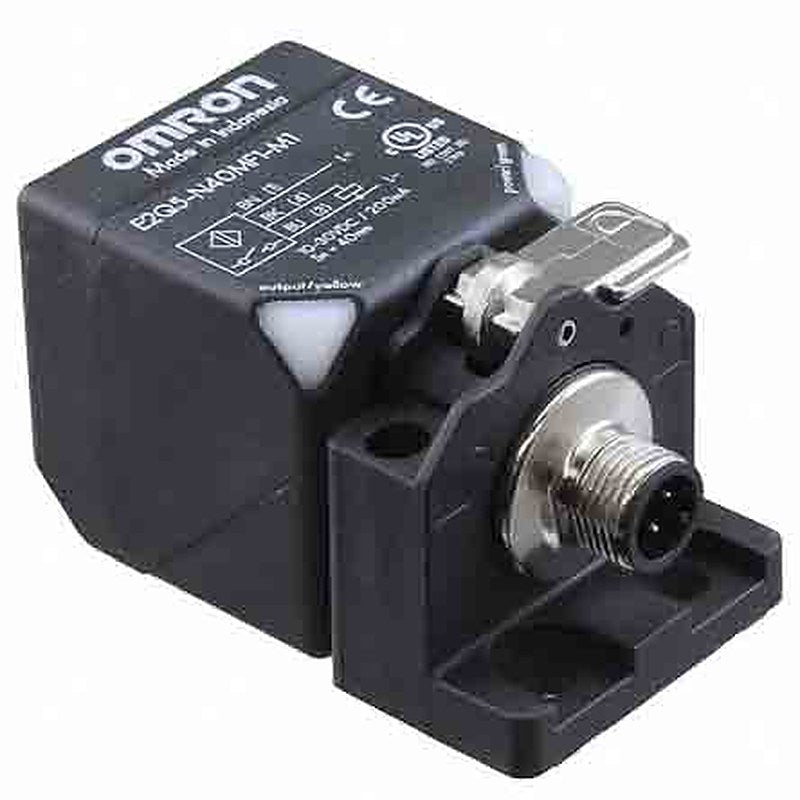 Omron E2Q5-N40ME3-M1 Block Inductive Proximity Sensor, M12 NPN E2, E5 30V 40 mm 30 V dc 200mA