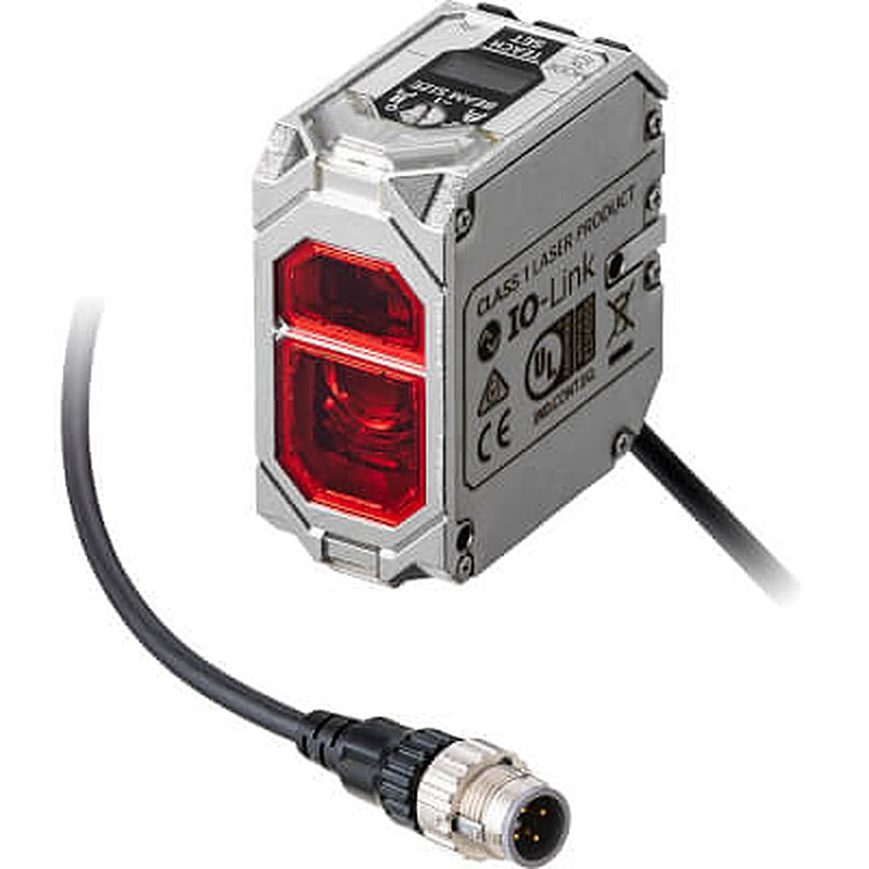 Omron E3AS-HF6000DMT-M1TJ 0.3M Rectangular Photoelectric Sensor E3AS-HF, M12 PNP 30V dc 30 V dc 200mA