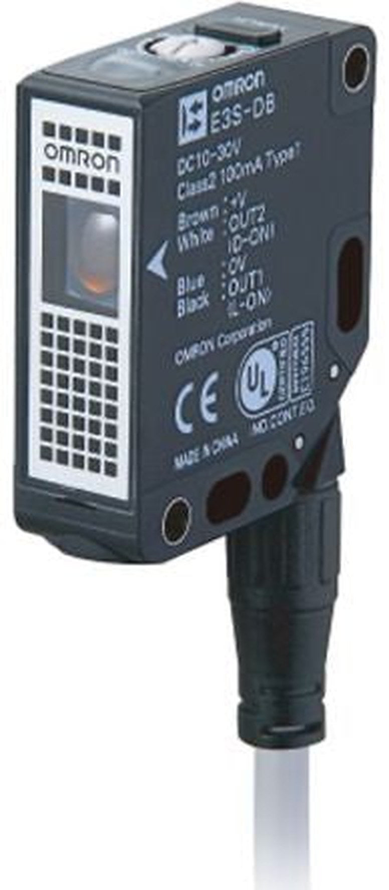 Omron Retroreflective Photoelectric Sensor, Rectangular Sensor