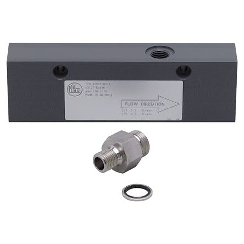 ifm electronic, E401 Series Adapter Process Adapter for Use with Small Volumetric Flow Quantities, RoHS, EAC Standard