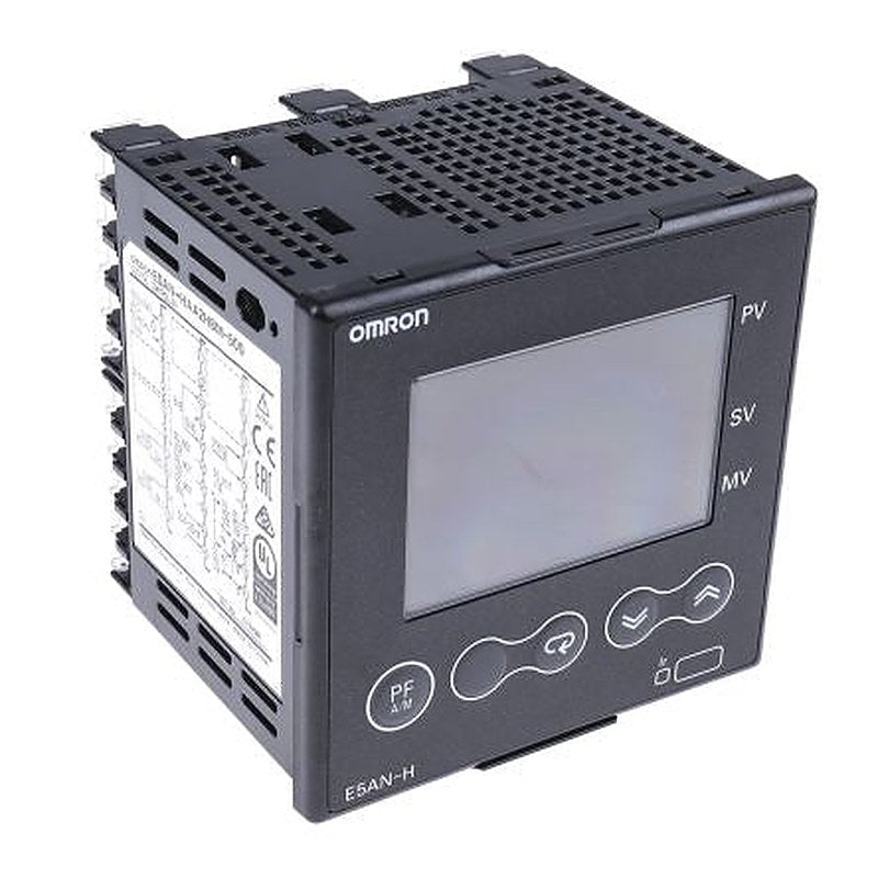 Omron E5AN-H/E5EN-H Panel Mount PID Temperature Controller 2 Input, 2 Output Auxiliary Relay 240V ac PID, On-Off, 2-PID