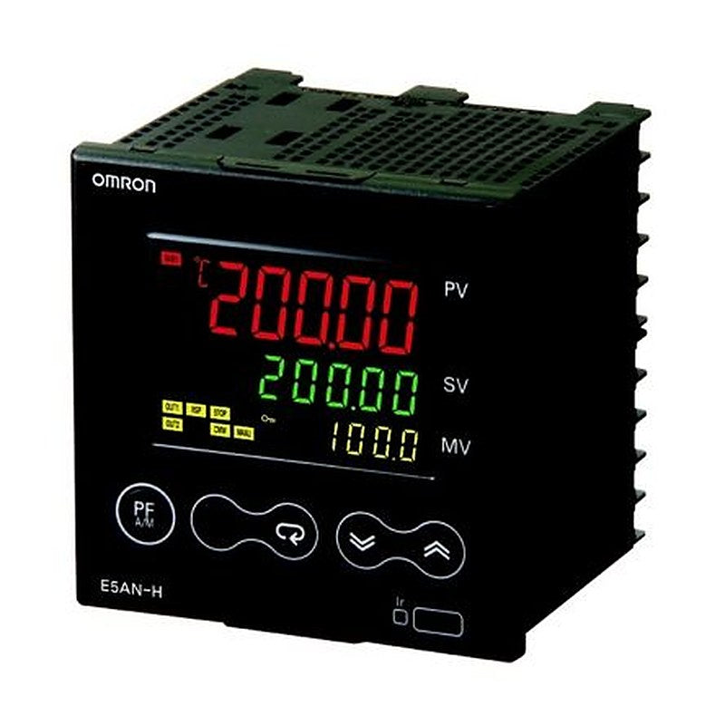 Omron E5AN Panel Mount PID Temperature Controller 2 Input, 4 Output Relay 240V ac On-Off, PID, Proportional Valve