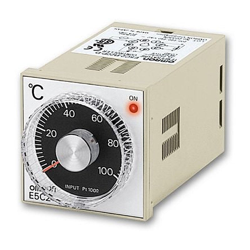 Omron E5C2 DIN Rail, Panel Controller 1 Input, 3 Output Relay 240V ac On-Off