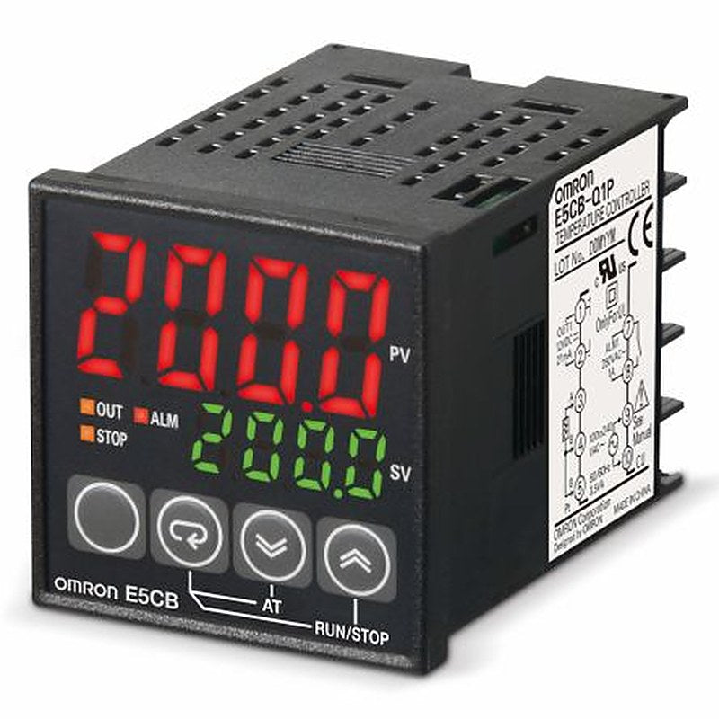 Omron E5CB Panel Mount Controller 2 Input, 3 Output Relay 240V ac On-Off