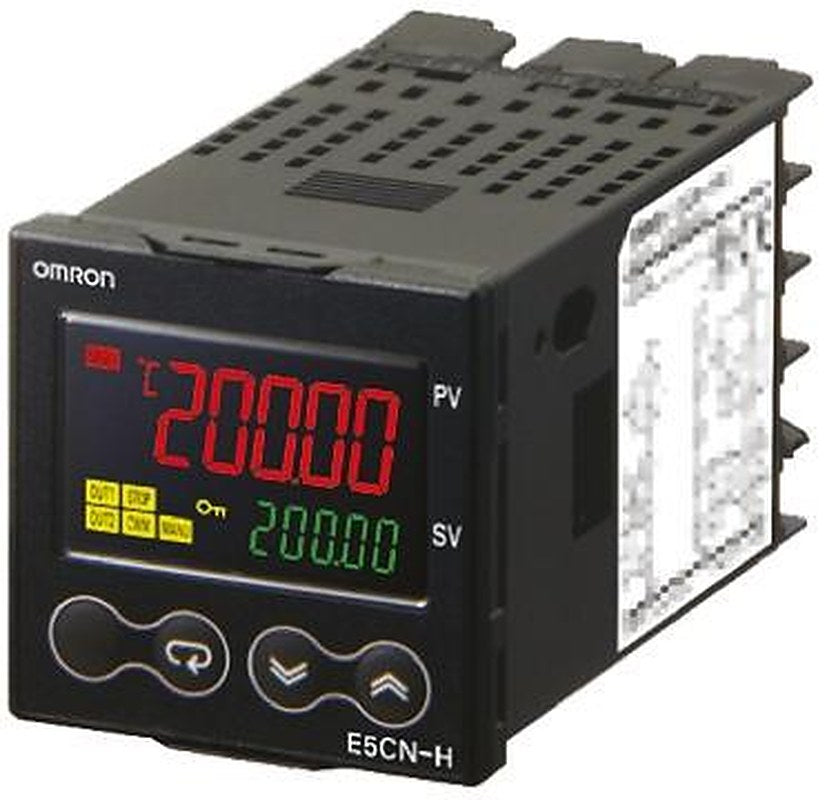 Omron E5CN-H Panel Mount PID Temperature Controller 2 Input, 2 Output Solid State Relay 240V ac/dc PID Controller