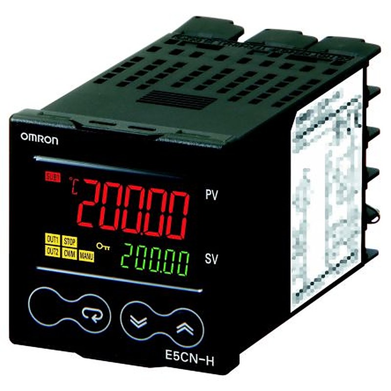 Omron E5CN Panel Mount PID Temperature Controller 2 Input, 2 Output 0 to 10 V, Analogue, Linear 240V ac On-Off, 2-PID