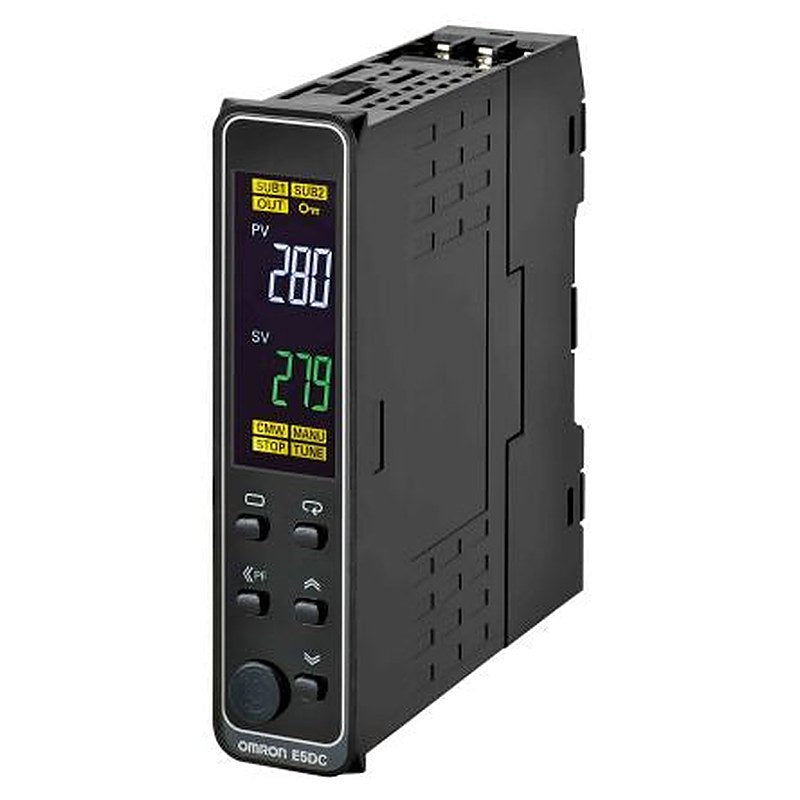 Omron E5DC DIN Rail PID Temperature Controller 2 Input Solid State Relay 240V ac PID Controller