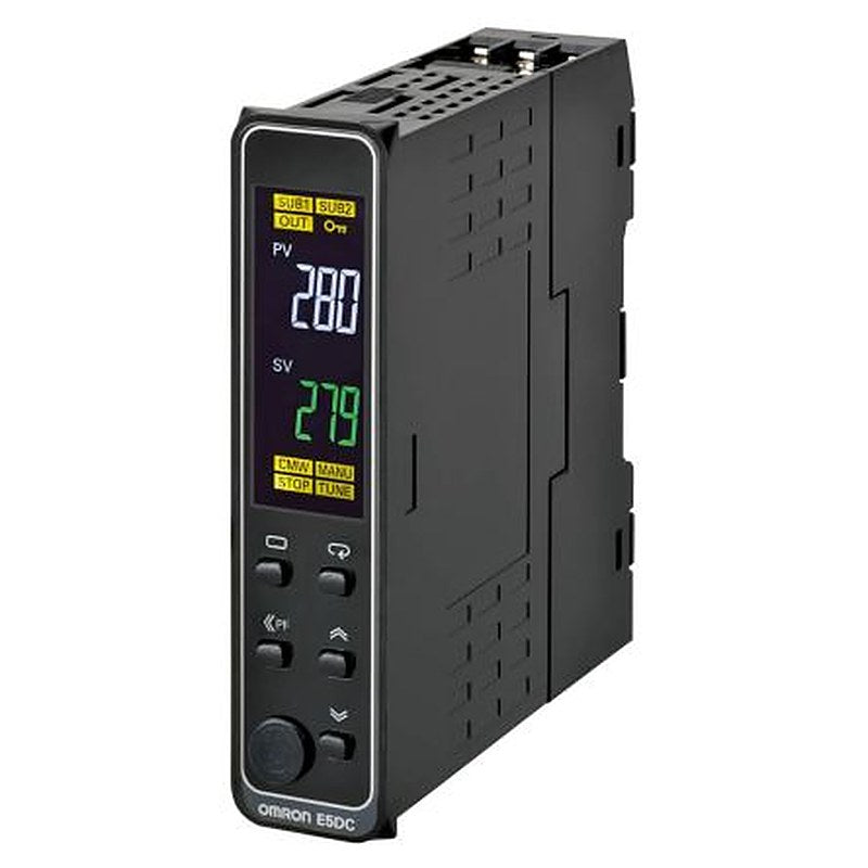 Omron E5DC DIN Rail PID Temperature Controller 4 Input, 2 Output Voltage 240V ac On-Off
