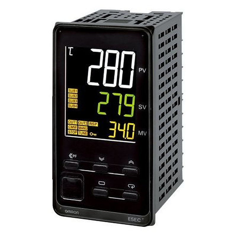 Omron E5EC Panel Mount PID Temperature Controller 4 Input, 4 Output Linear 240V ac PID Controller
