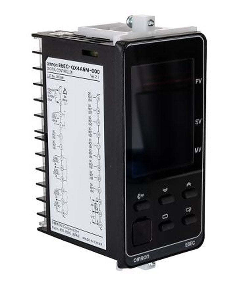 Omron E5EC Panel Mount PID Temperature Controller 2 Input, 1 Output Solid State Relay 240V On-Off