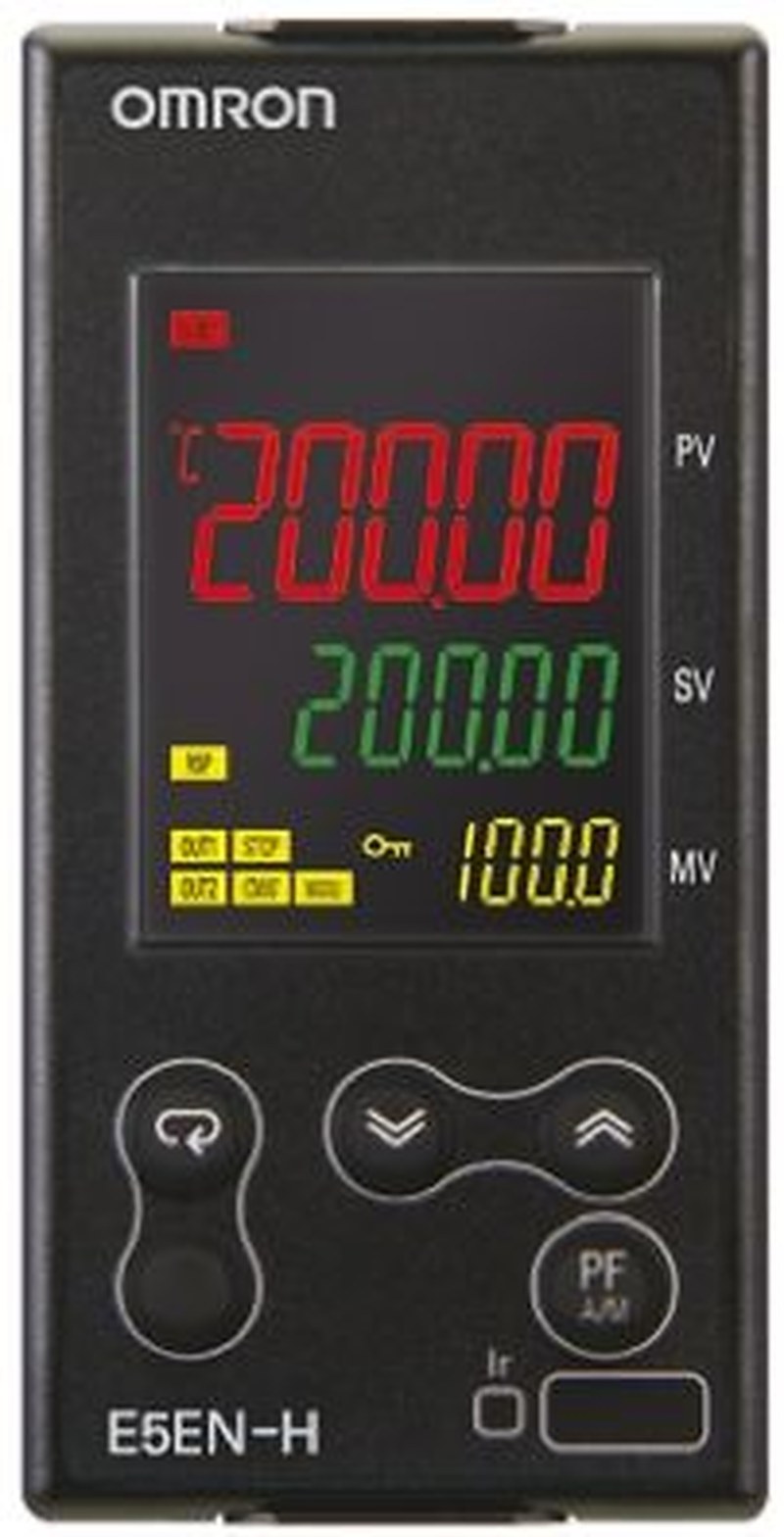 Omron E5EN Panel Mount PID Temperature Controller 2 Input, 3 Output 240V ac/dc PID Controller