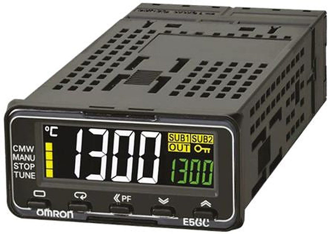 Omron E5GC Panel Mount PID Temperature Controller 2 Input, 1 Output Relay 240V ac/dc On-Off