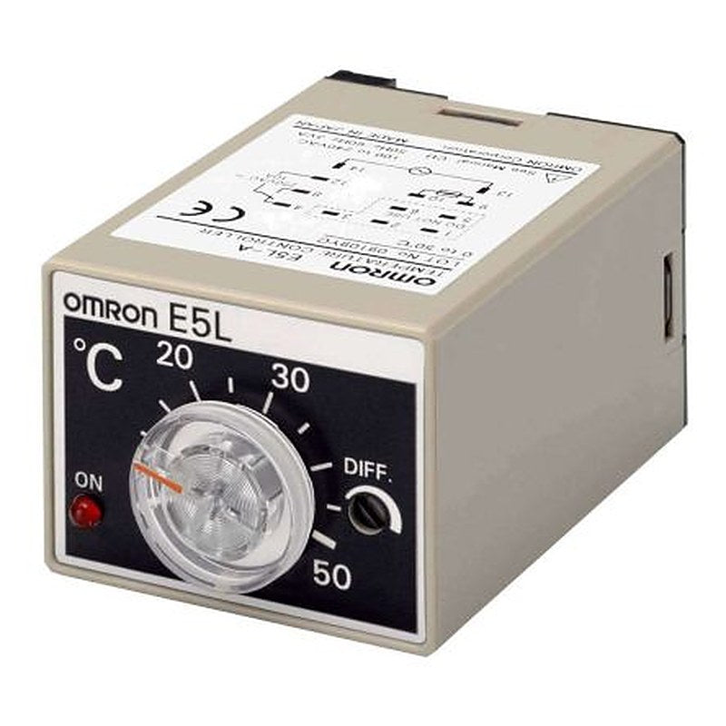 Omron Electronic Thermostat Thermostat, 55 °C Max Off Operation, On, 10 A, Bracket Mount