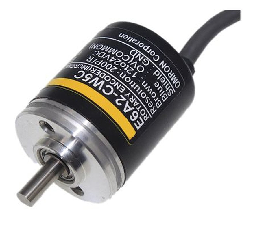 Omron E6A2-C Series Incremental Incremental Encoder 24V dc, 200 ppr ppr, NPN Open Collector Signal