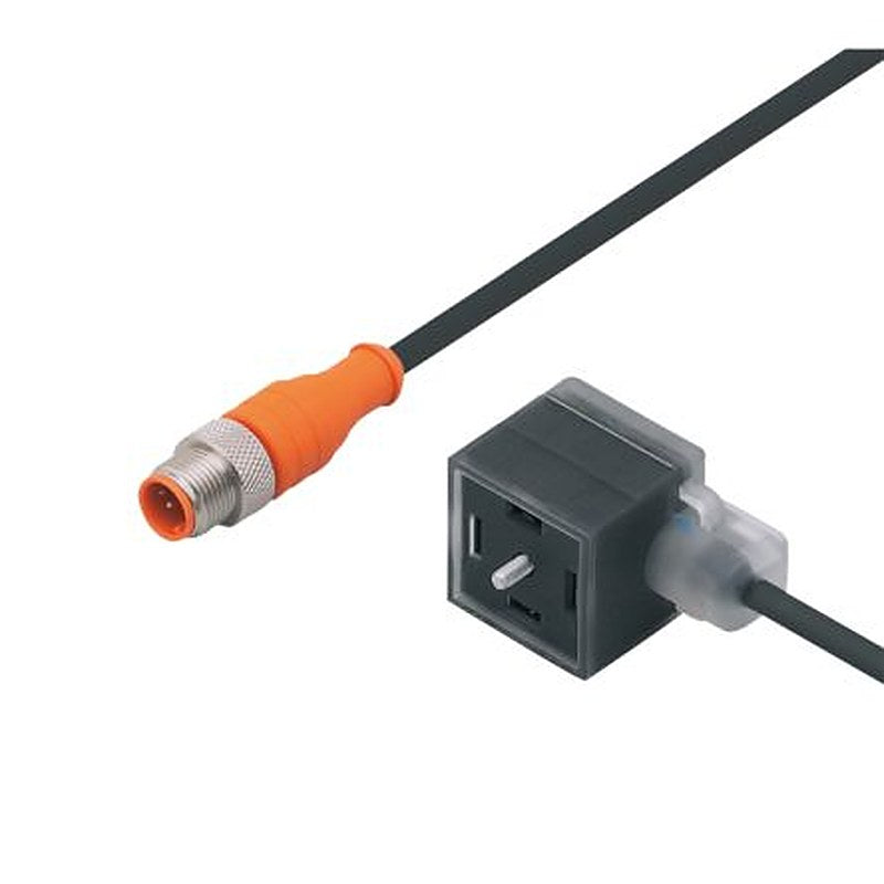 ifm electronic Male 1 way Straight to Female 1 way Valve Connector Actuator/Sensor Cable, 1.5 m