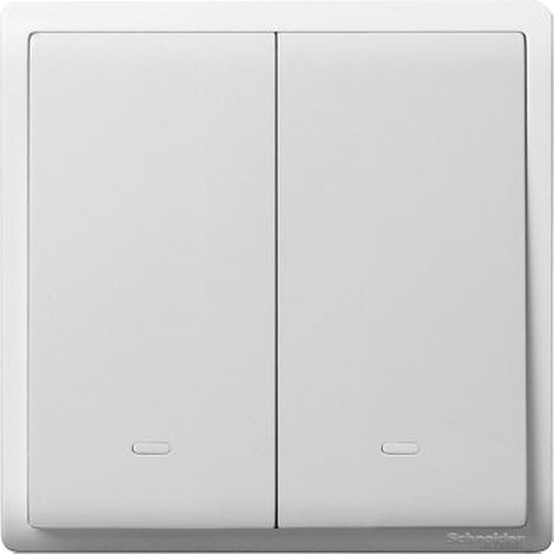Pieno - 16AX 250V 2 gang 1 way switch with fluorescent locator, white (Pieno) is a Schneider Electric product. Designed for reliable performance and long service life. Available across Iraq — contact us for pricing and delivery options.