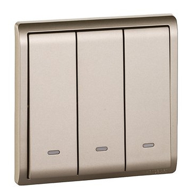Pieno - 16A 250V - 3 gang 1 way switch with fluorescent locator (MB) (Pieno) is a Schneider Electric product. Designed for reliable performance and long service life. Available across Iraq — contact us for pricing and delivery options.
