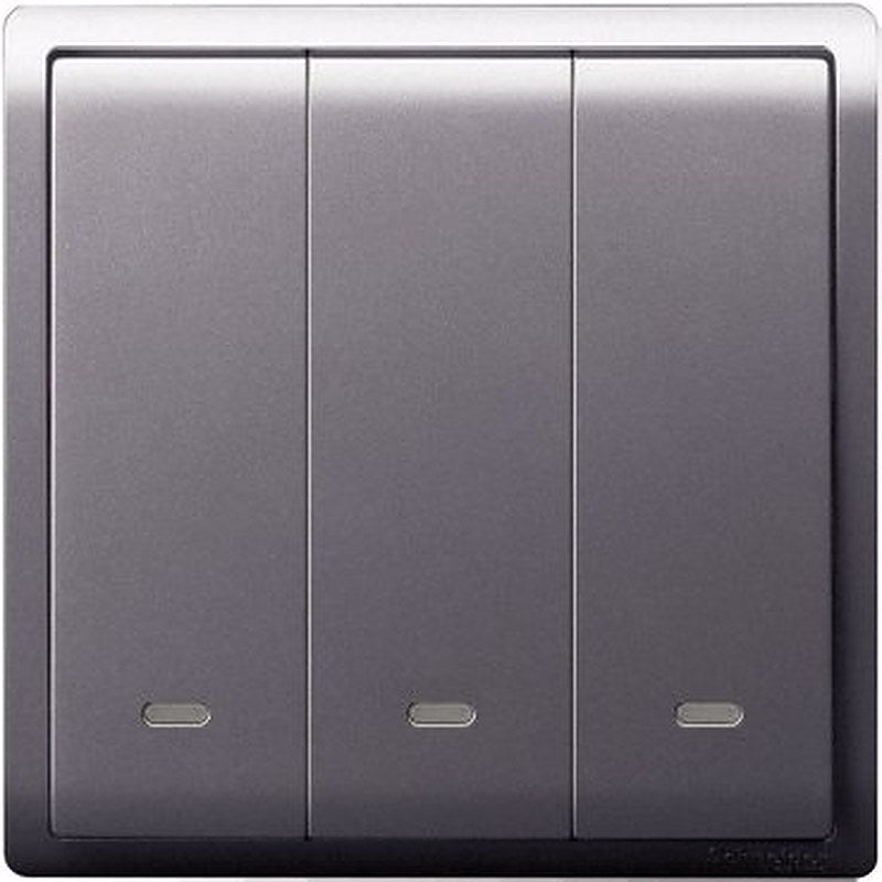 16AX 250V 3 Gang 2 Way Switch with Fluorescent Locator, Lavendar Silver (16AX 250V 3 Gang 2 Way Switch with Fluorescent Locator Lavendar Silver) is a Schneider Electric product. Designed for reliable performance and long service life. Available across Iraq — contact us for pricing and delivery options.