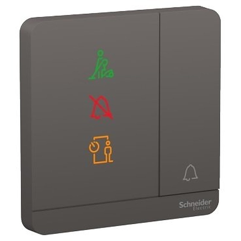 AvatarOn, push button for doorbell, 10A, 250V, Dark Grey (AvatarOn push button for doorbell) is a Schneider Electric product. Designed for reliable performance and long service life. Available across Iraq — contact us for pricing and delivery options.