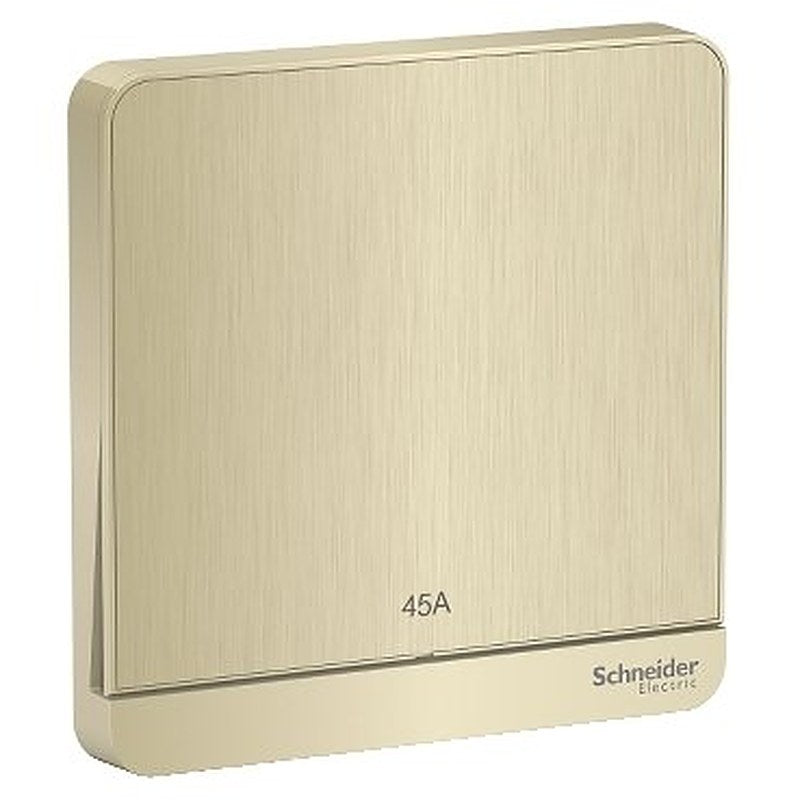 AvatarOn, switch, 45A, 250V, 2P, LED, Metal Gold Hairline (AvatarOn switch) is a Schneider Electric product. Designed for reliable performance and long service life. Available across Iraq — contact us for pricing and delivery options.