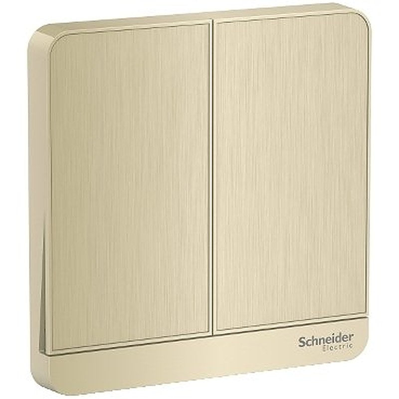 AvatarOn, 2 switches, 16AX, 250V, 1 way, Metal Gold Hairline (AvatarOn 2 switches) is a Schneider Electric product. Designed for reliable performance and long service life. Available across Iraq — contact us for pricing and delivery options.