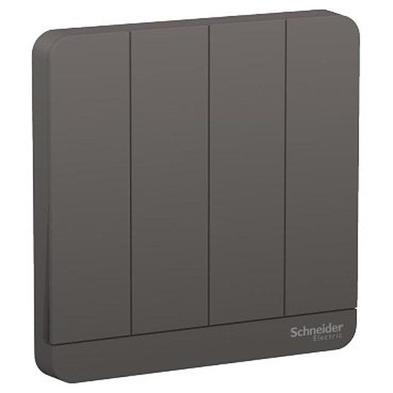 AvatarOn, 4 switches, 16AX, 250V, 1 way, Dark Grey (AvatarOn 4 switches) is a Schneider Electric product. Designed for reliable performance and long service life. Available across Iraq — contact us for pricing and delivery options.