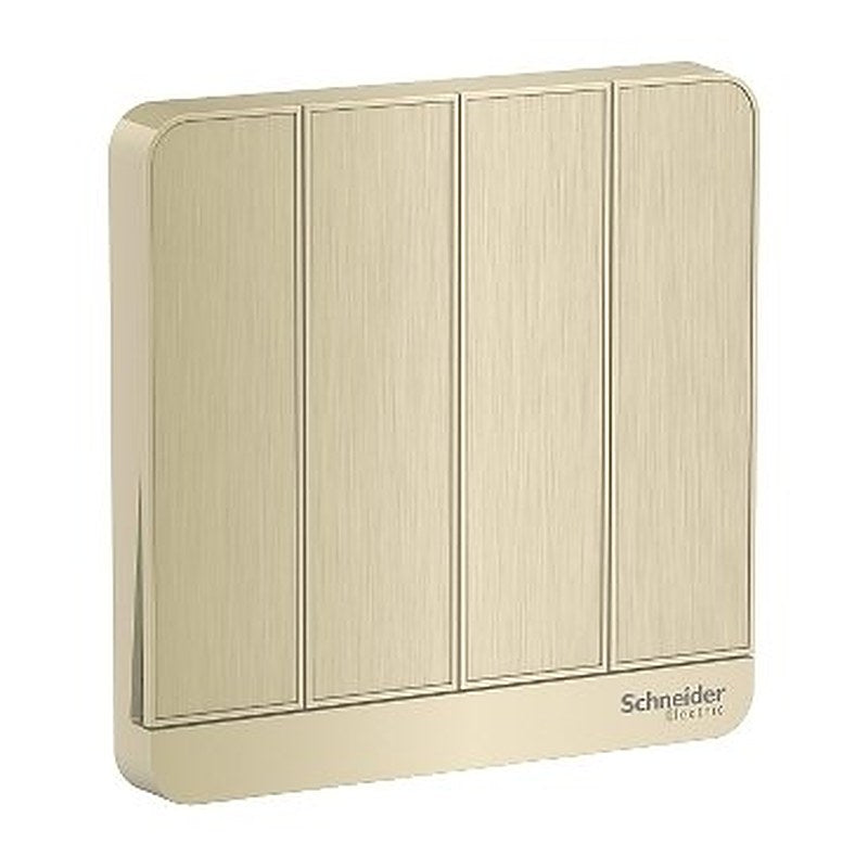 AvatarOn, 4 switches, 16AX, 250V, 2 way, Wine Gold (AvatarOn 4 switches) is a Schneider Electric product. Designed for reliable performance and long service life. Available across Iraq — contact us for pricing and delivery options.