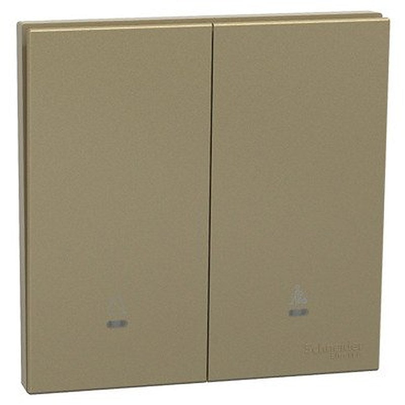 Switch, AvatarOn C, 16AX, 2 gang, with Neon indicator, with C & P symbol, wine gold (Switch AvatarOn C) is a Schneider Electric product. Designed for reliable performance and long service life. Available across Iraq — contact us for pricing and delivery options.