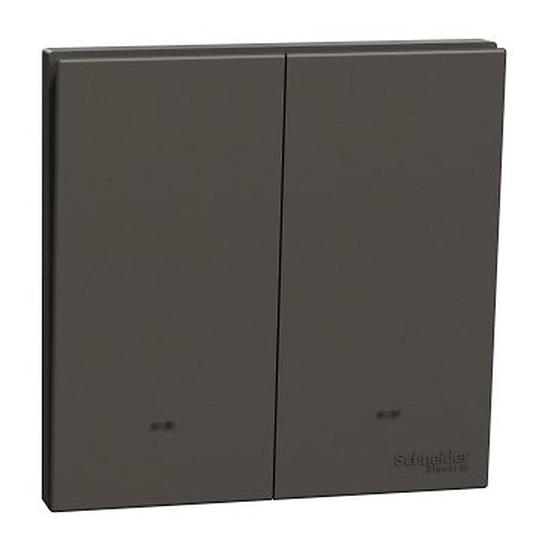 Switch with Fluorescent Locator, AvatarOn C, 2 way, 2 gang, 16AX, 250V, dark grey (Switch with Fluorescent Locator AvatarOn C) is a Schneider Electric product. Designed for reliable performance and long service life. Available across Iraq — contact us for pricing and delivery options.