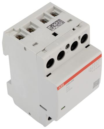 ABB ESB63 Contactor, 240V ac/dc Coil, 4-Pole, 63 A, 43.6 kW 240V ac/dc, 4 NO, 400V